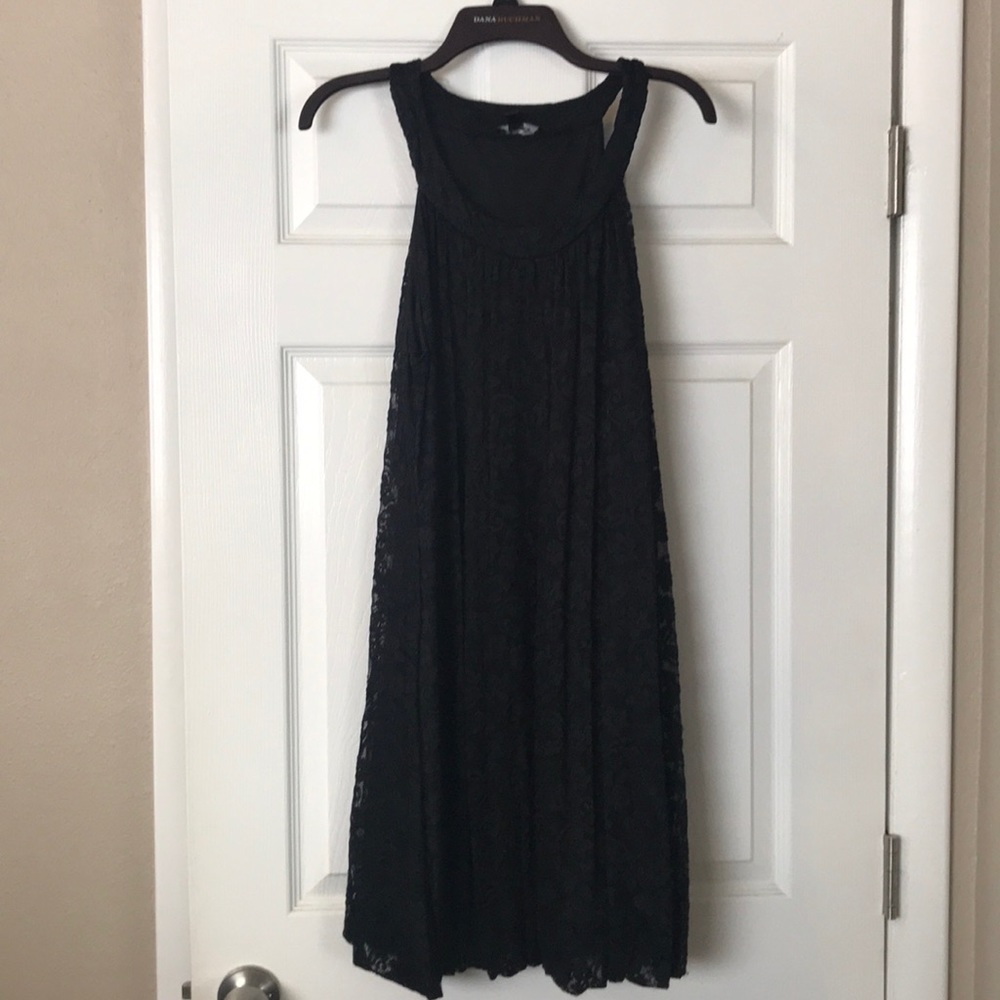 Forever Little Black Lace Dress Size XL